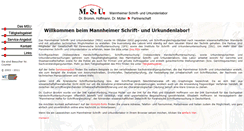 Desktop Screenshot of mannheimer-schriftlabor.de