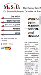 Mobile Screenshot of mannheimer-schriftlabor.de